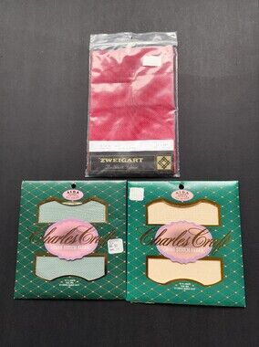 Cross-stitch fabrics lot Charles Craft and Zweigart